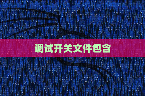 调试开关文件包含