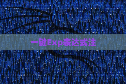 一键Exp表达式注