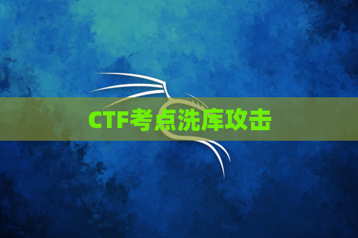 CTF考点洗库攻击