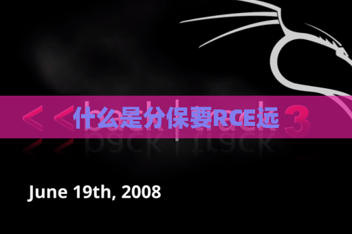 什么是分保要RCE远