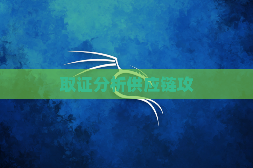 取证分析供应链攻