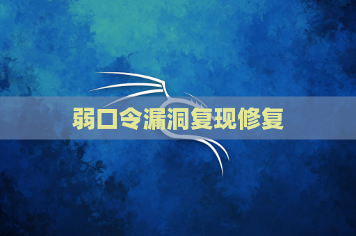 弱口令漏洞复现修复