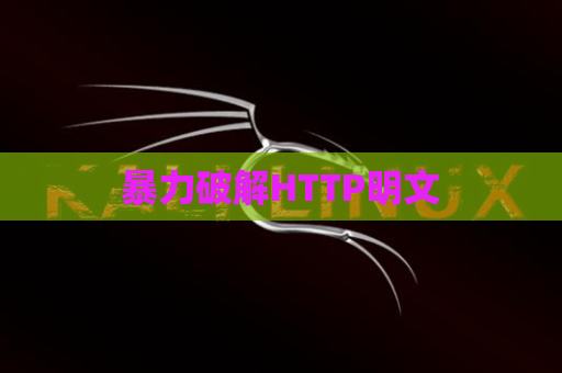 暴力破解HTTP明文