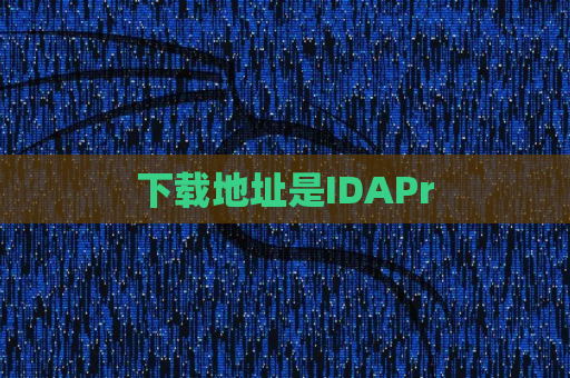 下载地址是IDAPr