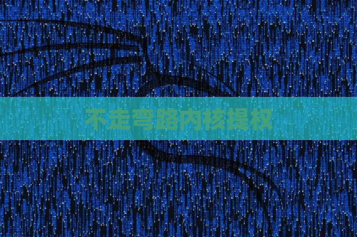 不走弯路内核提权