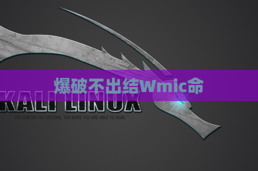 爆破不出结Wmic命
