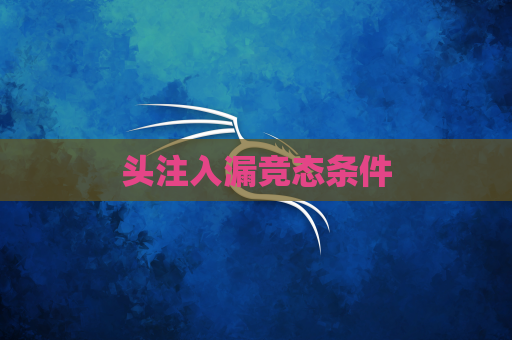 头注入漏竞态条件