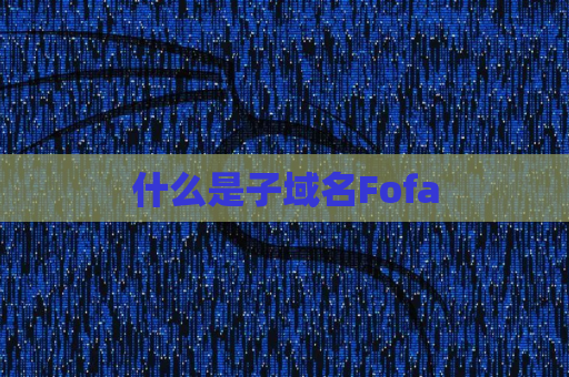 什么是子域名Fofa