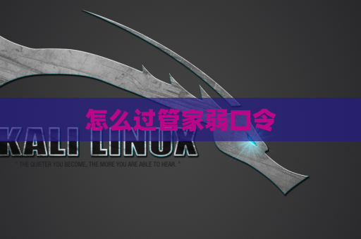 怎么过管家弱口令