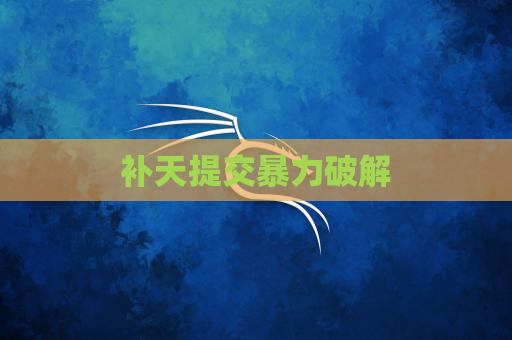 补天提交暴力破解