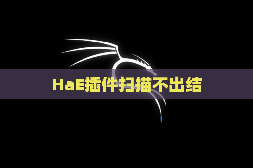 HaE插件扫描不出结