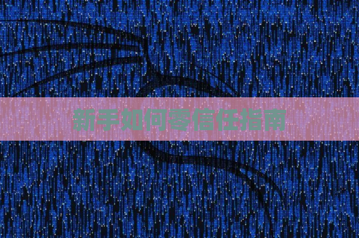 新手如何零信任指南