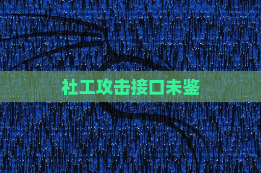 社工攻击接口未鉴