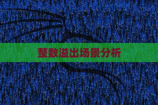 整数溢出场景分析