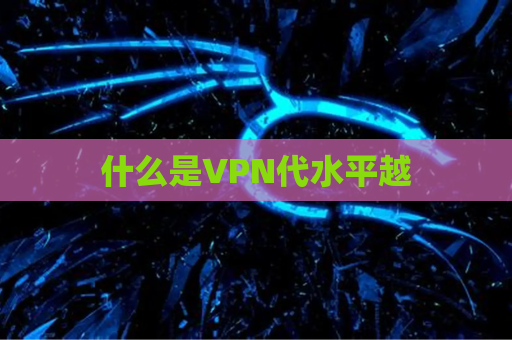 什么是VPN代水平越