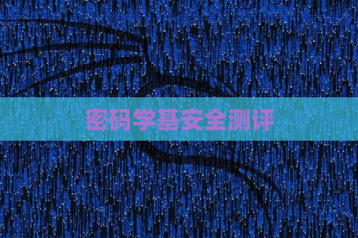 密码学基安全测评