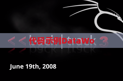 代码示例DataWo