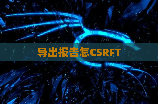 导出报告怎CSRFT
