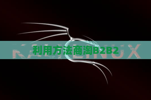 利用方法商淘B2B2