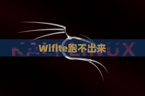 Wifite跑不出来